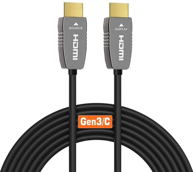 Main image of 8K HDMI Fiber Optic Cable CL2 Rated 50 Feet 48Gbps 8K60Hz 4K120Hz Dynamic HDR eARC HDCP2.2/2.3 for RTX4080/4090/3080/3090, Xbox S/X, PS5/4, AVR, Projector, LG/Samsung/Sony TV