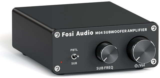 Main image of Fosi Audio M04 Subwoofer Amplifier for Home Theater Mono Channel Digital Class D Integrated Power Amp for Passive Speakers Subwoofer