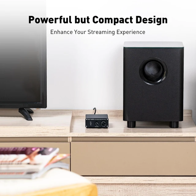 Alt view image 2 of 7 - Fosi Audio M04 Subwoofer Amplifier for Home Theater Mono Channel Digital Class D Integrated Power Amp for Passive Speakers Subwoofer