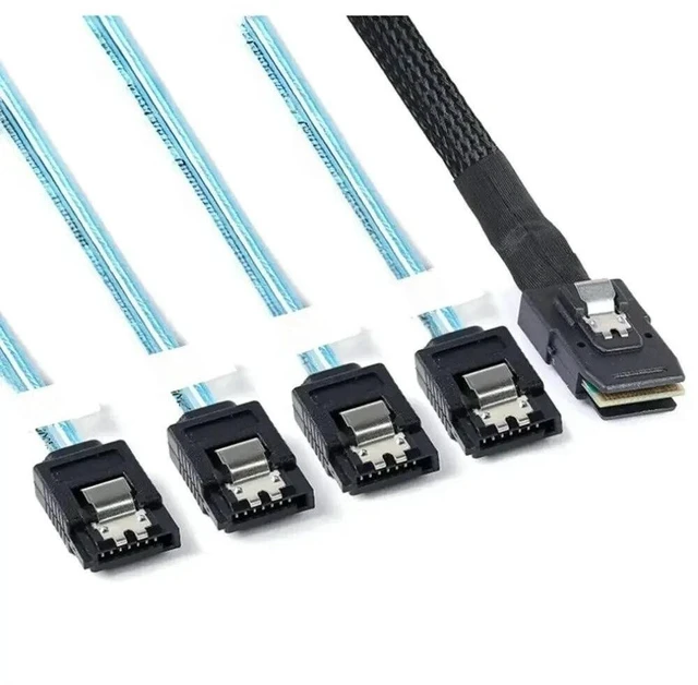 Main image of Mini-SAS SFF-8087 To 4 SATA Cable Mini SAS 4i SFF8087 36P To 4 SATA 7P Cable