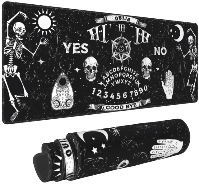 Main image of Gothic Skull Mouse Pad Extended Large Gaming Mouse Pad XL Stitched Edges for Gamer Home Office 31.5 X 11.8 Inch