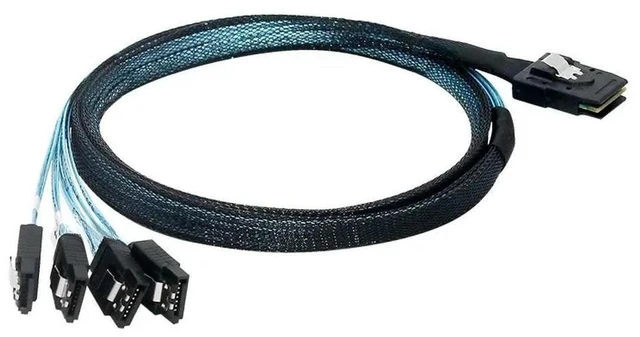 Main image of 1 Point 4 Mini SAS Cable SFF8087-4SATA3 One to Four Hard Drive Data Cable 6G