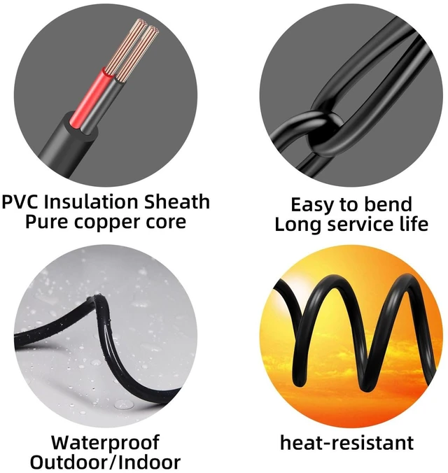 Alt view image 5 of 5 - 3.3FT DC Power Extension Cable 5.5mmx2.1mm 18AWG Male to Female 12V Extension Cable for CCTV Surveillance Camera Router LED Light Ba 2pcs