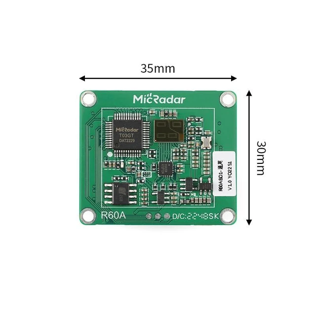 Alt view image 5 of 5 - R60ABD1 60G Millimeter Wave Radar Breathing Sleep Monitoring Module Body Motion Detection Sensor Human Presence Detection Sensor Smart Home