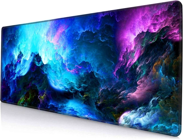Main image of Gaming Mouse Pad Large Non-Slip Rubber Base Mousepad Keyboard Mouse Mat Desk Pad with Stitched Edges 31.5x11.8inch Dazzling Galaxy