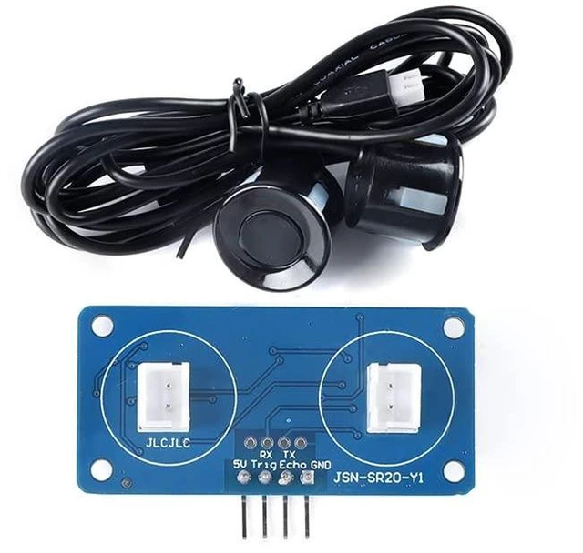 Alt view image 2 of 4 - JSN-SR20-Y1 Ultrasonic Ranging Module Distance Measuring Sensor Module Range 2-500cm Waterproof and Dustproof Equipped with Dual Wire Probes