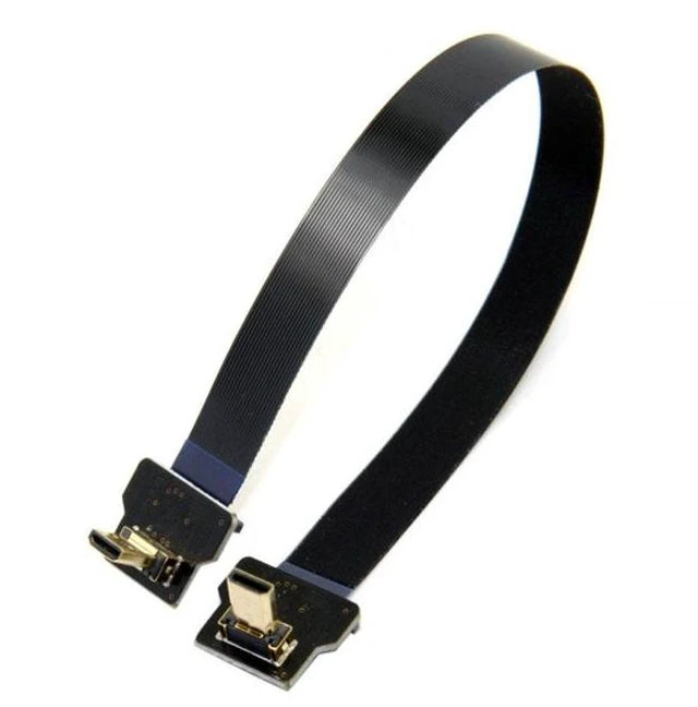 Main image of CY CYFPV 90 Degree Up Angled FPV Micro HDMI Male to Micro HDMI FPC Flat Cable 20cm for FPV HDTV Multicopter Aerial Photography