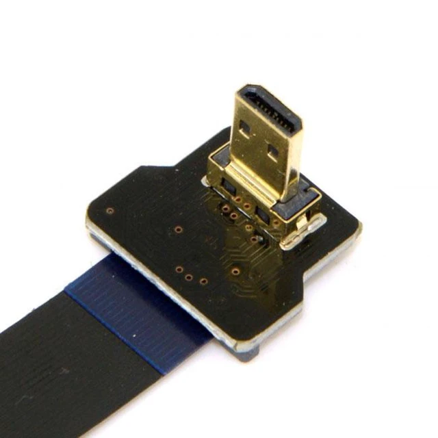 Alt view image 7 of 7 - CY CYFPV 90 Degree Up Angled FPV Micro HDMI Male to Micro HDMI FPC Flat Cable 20cm for FPV HDTV Multicopter Aerial Photography