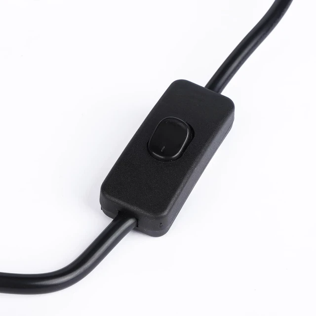 Alt view image 6 of 7 - 4FT Power Cable 3 Prong Grounding Plug, AC Power Cord Extension Cord with Switch On/Off and Fork Terminal Connectors, AC/DC Adapter 18 AWG for Electrical Testing, AC to DC Converter 110V to 12V