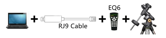 Alt view image 4 of 5 - Washinglee USB to RJ9 Cable for Celestron HC, for Hand Controller with RJ9 Port, USB Control Cable for Celestron Computerized Telescope. (6 FT/ 1.8M)