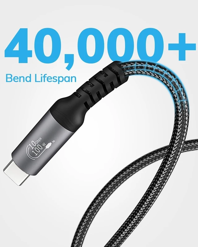 Alt view image 6 of 7 - USB C Extension Cable 15FT - 10Gbps Data Transfer, 100W Fast Charging, 4K Video Support, Compatible with MacBook Air M2 Pro, iPad Pro, iPhone 16 Series, and More