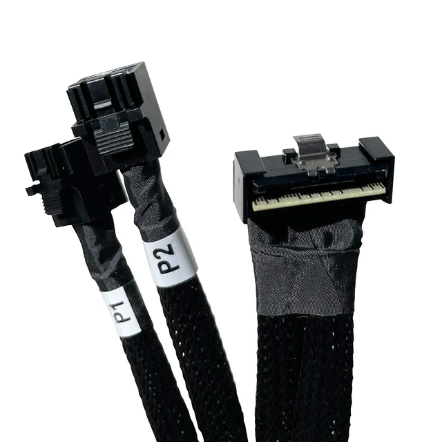 Alt view image 3 of 5 - DiliVing 8X to 2* 4X,- 74pin to 2*- 36pin Cable 80cm(Suitable for DELL Server H750/755)