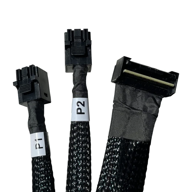 Alt view image 2 of 5 - DiliVing 8X to 2* 4X,- 74pin to 2*- 36pin Cable 80cm(Suitable for DELL Server H750/755)