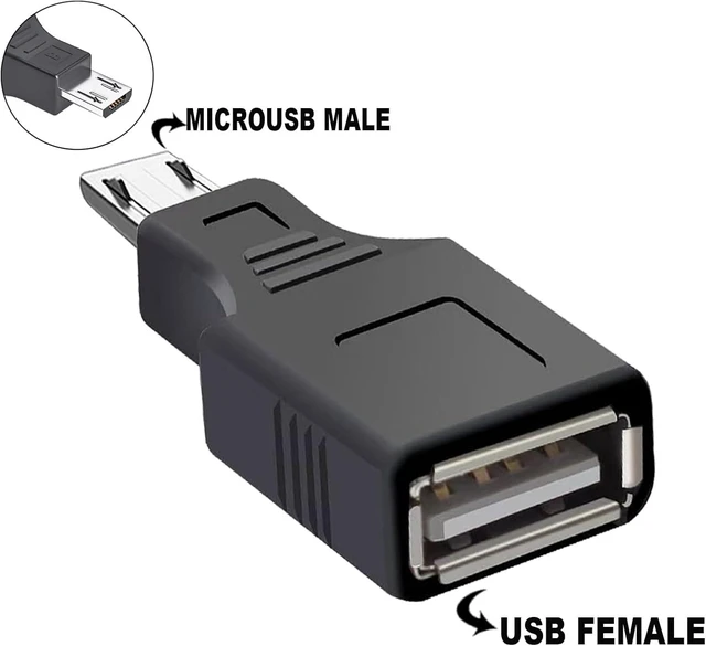 Alt view image 3 of 6 - 2 Pack USB2.0 OTG Adapter Micro USB Male to USB A Female Converter for Android Phones/Tablets Charging & Data Transfer(Compatible with Galaxy LG PS4)