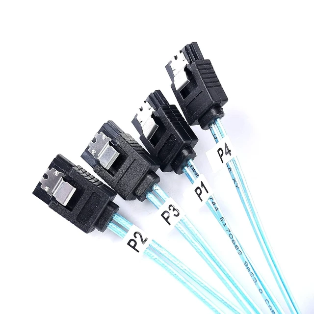 Alt view image 5 of 6 - 2Pack Mini SAS to SATA Cable: 1M SFF-8087 to SATA Mini SAS Breakout Cable SFF8087 SATA Mini-SAS to SATA Breakout Cable (3.3FT)