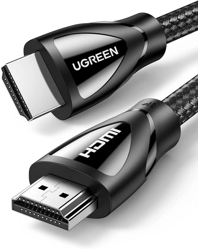 Main image of UGREEN 8K HDMI 2.1 Cable Ultra High Speed 48Gbps 4K 120Hz HDMI Braided Cord Dynamic HDR Vision HDR 10 eARC HDMI Cable Compatible with MacBook pro 2021 PS5 PS4 Xbox Roku UHD TV Blu-ray Projector 6FT