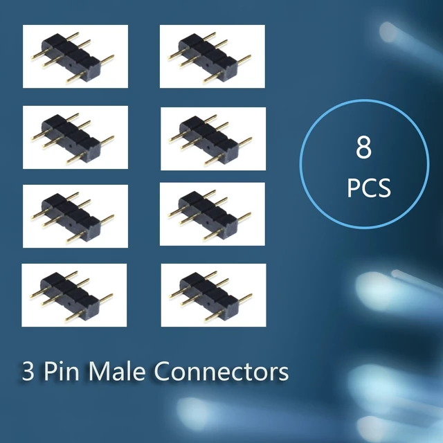 Alt view image 6 of 7 - ARGB Extension Cable 4PCS Set, 5V 3-Pin Addressable RGB Female to Female Cable for PC Fans, LED Lights