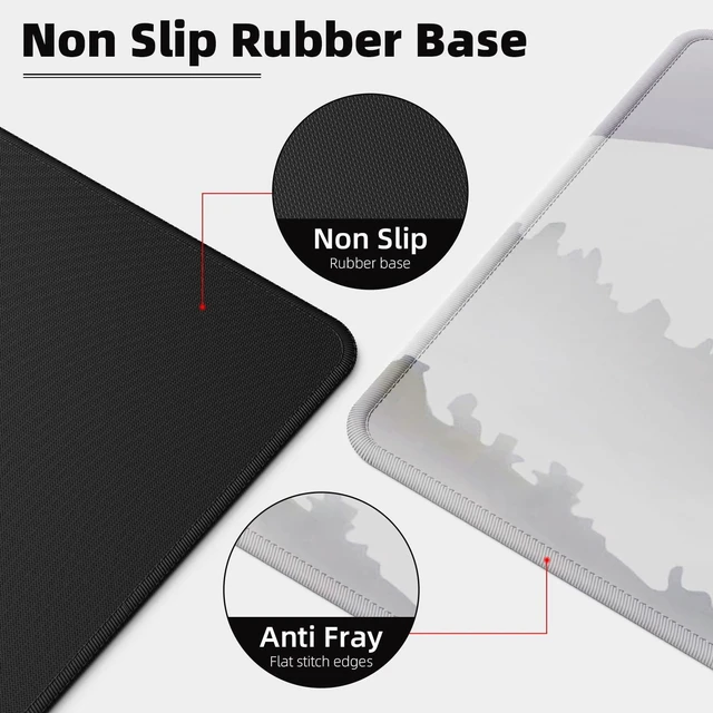 Alt view image 6 of 7 - Japanese Cherry Blossom Mouse Pad (31.5 × 11.8 × 0.12 inch) Extended Large Mouse Mat Desk Pad, Stitched Edges Mousepad,Non-Slip Rubber Base,Gaming Mouse Pad,Office & Home.