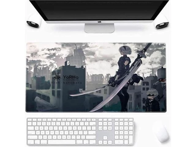Alt view image 2 of 6 - Large Mouse Pad, Extended Gaming Mousepad Non-Slip Base Keyboard Pad,Desk Mat 90x40cm, Anime Mouse Pad 90x40cm