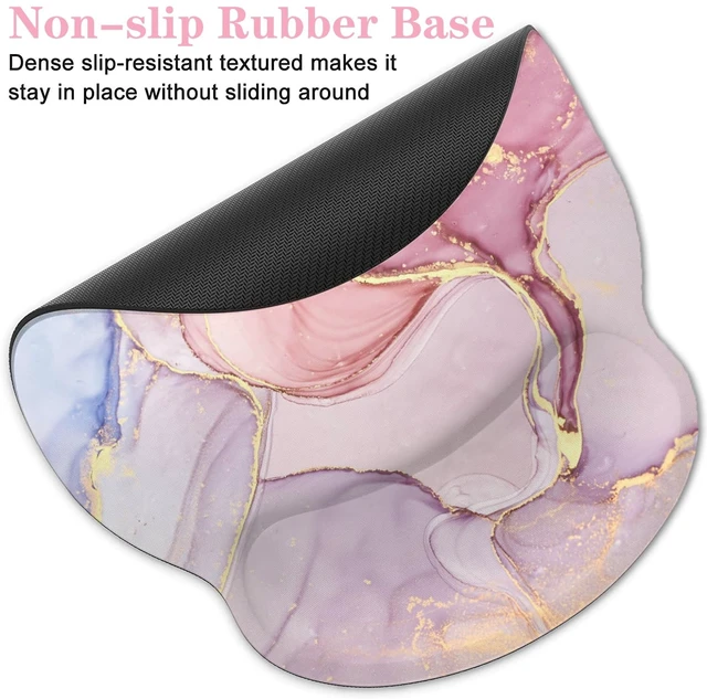 Alt view image 6 of 7 - Mouse Pad with Wrist Rest, 3-in-1 Gaming Mouse Pad, Keyboard Wrist Rest, Ergonomic Memory Foam Mousepad with Wrist Support for Computer Keyboard