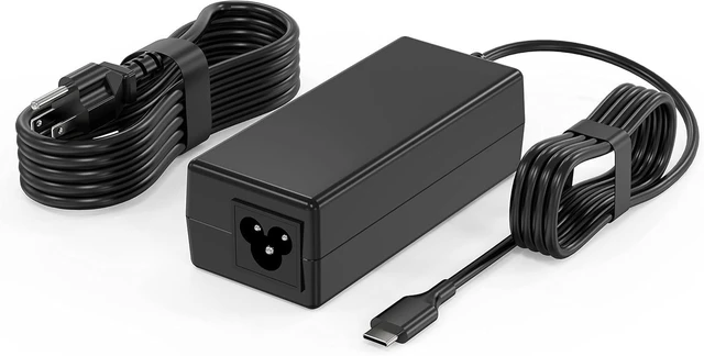 Alt view image 8 of 14 - Chromebook Charger,45W USB C Laptop Charger Compatible with HP Dell Acer Asus Samsung, Type C Fast Charging Power Adapter
