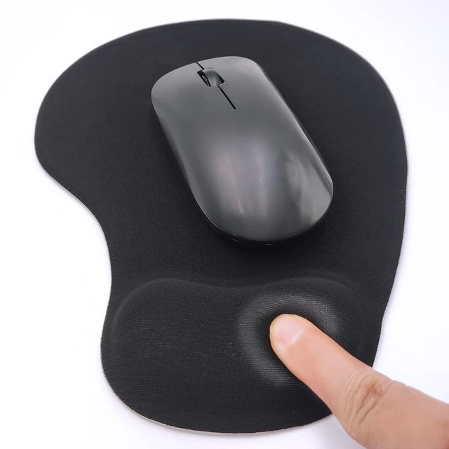 Alt view image 7 of 7 - Ergonomic Mouse Pad with Wrist Rest, Gel Wrist Support Mousepad, Pain Relief Laptop Computer Mouse Pad, Non-Slip Mouse Pads for Office & Home (Black)