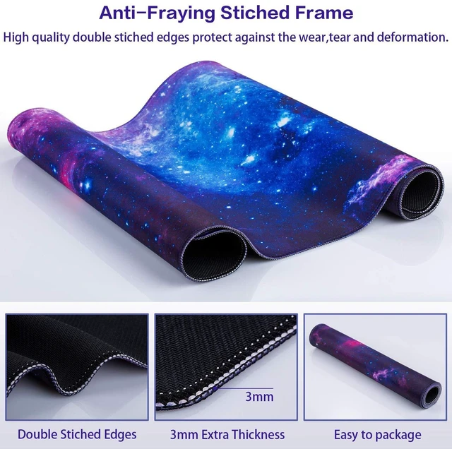 Alt view image 5 of 7 - Gaming Mouse Pad, 31.5x15.7inch Large Extended Mousepad Big Computer Desk Mat for Keyboard and Mouse Full Desk Mouse Mat with Non-Slip & Rubber Base