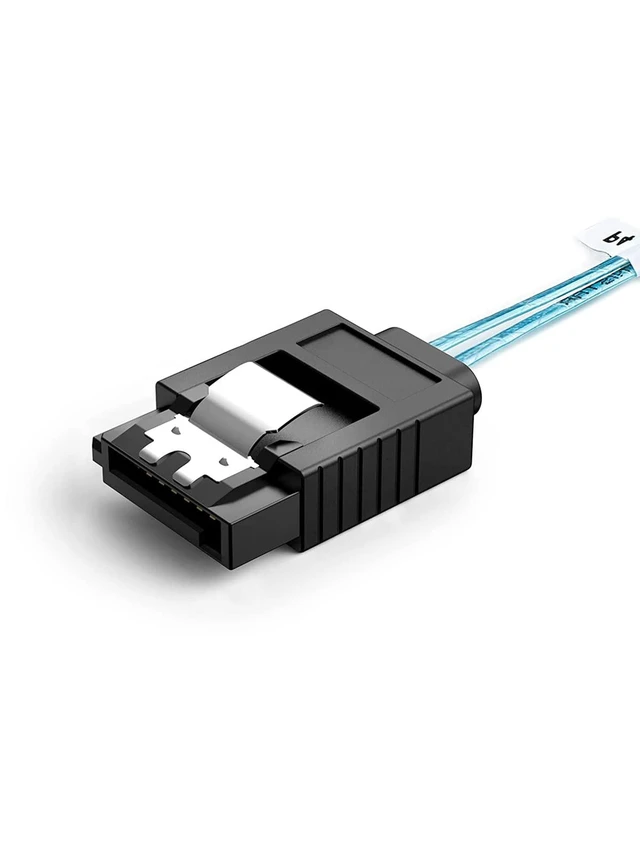 Alt view image 2 of 5 - CableCreation 2-Pack 1.6FT/0.5M Internal HD Mini SAS SFF-8643 Host to 4X SATA Target Cable, SFF 8643 to 4 SATA Cable, SFF-8643 for Controller, 4 Sata Connect to Hard Drive