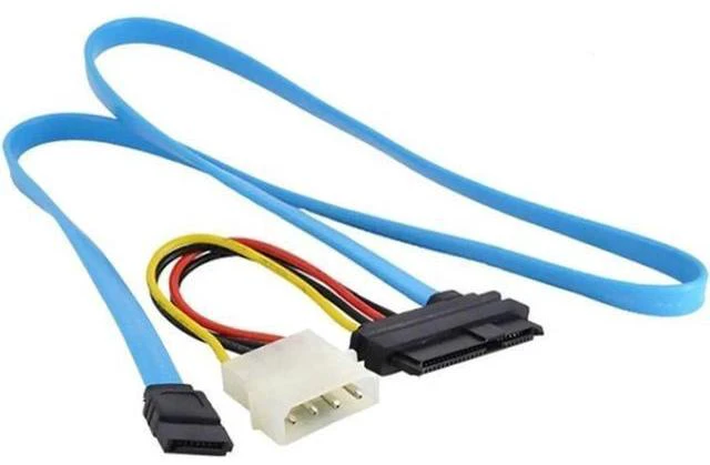 Main image of 2.3ft SFF-8482 SAS to SATA Adapter Cable with 7 Inch 4Pin Molex Power Cord, Connect SAS HDD to Motherboard SATA Interface