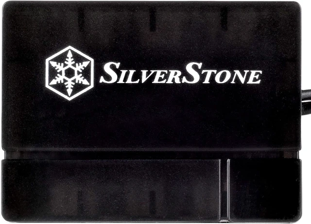 Alt view image 12 of 14 - SilverStone Technology Silverstone 8-Port PWM Fan Hub/Splitter for 4-Pin & 3-Pin Fans* in Black SST-CPF04-USA (Newest Version)