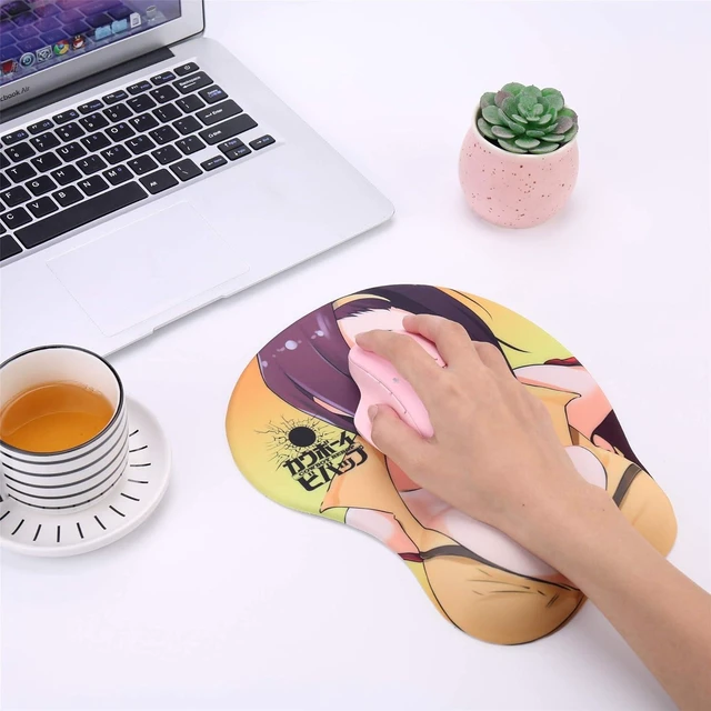 Alt view image 6 of 6 - CowboyBebop Anime Mouse Pads Boob Oppai Gaming 3D Mousepads 2Way Skin