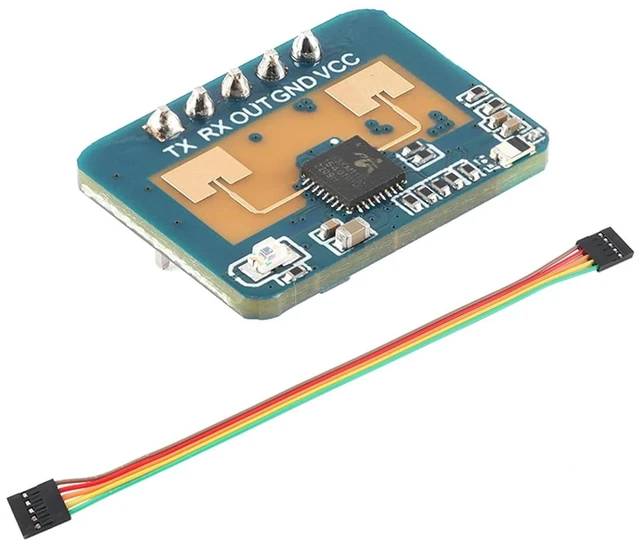 Main image of LD2410C Human Presence Sensor Millimeter Wave Radar Sensor HLK-LD2410C Bluetooth Radar Module with 5P Dupont Cable Female to Female Human Detection Non-Contact Module Board