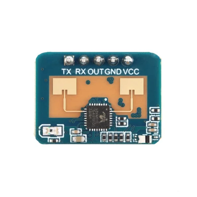 Alt view image 5 of 6 - LD2410C Human Presence Sensor Millimeter Wave Radar Sensor HLK-LD2410C Bluetooth Radar Module with 5P Dupont Cable Female to Female Human Detection Non-Contact Module Board
