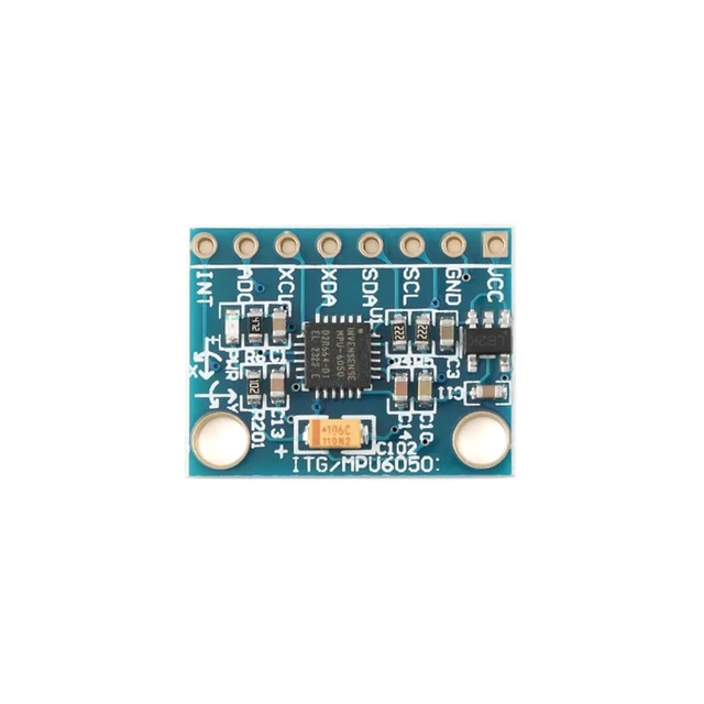 Alt view image 4 of 5 - 3 Pcs MPU-6050 9-Axis Motion Sensor, 3 Axis Gyroscope & 3 Axis Accelerometer, I2C/SPI Interface 16-bit ADCs Embedded DMP Temperature Sensor DC 3-5V