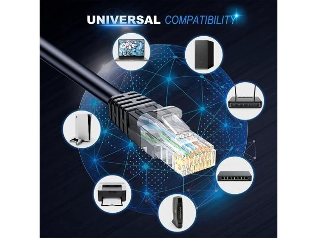 Alt view image 2 of 7 - Cat6 Ethernet Cable - 6ft (1.8M) 5-Pack Multi-Color, Cat6 RJ45, LAN, 24AWG UTP, Network, Patch, Internet Cable - (6 feet, 5 Pack)