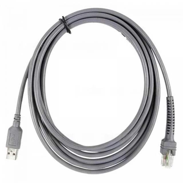 Main image of 9-foot USB cable for LS2208, LS4208, and DS6708 scanners CBA-U01-S07ZAR
