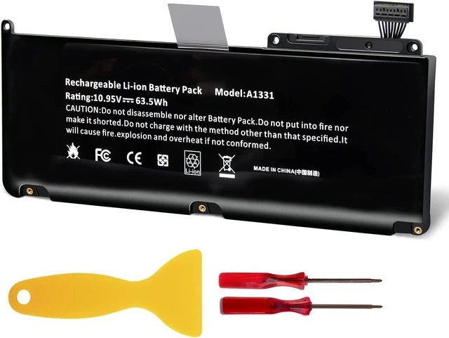 Main image of A1331 Battery for A1331 A1342 Apple MacBook Unibody 13 Inch (Late 2009 Mid 2010) Fits 661-5391 661-5585 MC207LL/A MC516LL/A 10.95V 63.5Wh - AC Doctor INC 12 Months Warranty
