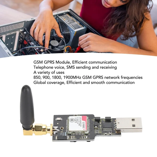Alt view image 2 of 5 - SIM800C USB to GSM Module,USB Communication Modem GSM GPRS 850, 900,1800,1900MHz,with Bluetooth Phone Voice SMS Data