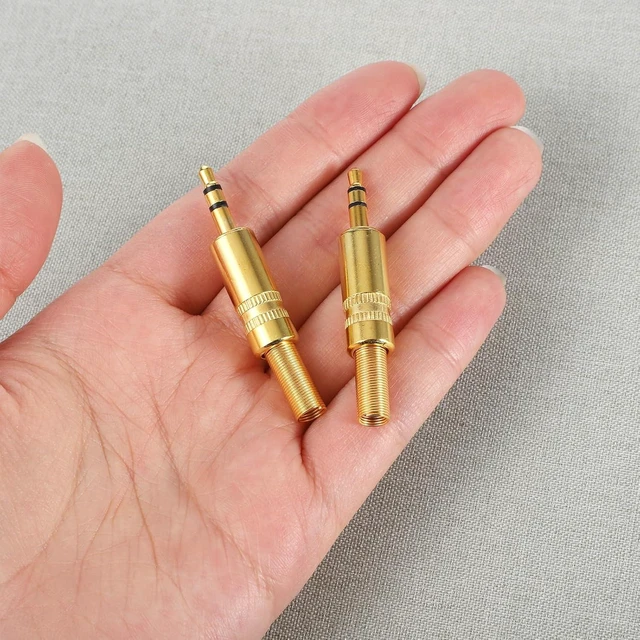 Alt view image 5 of 7 - 6 PCS 3.5mm Stereo Plug 3.5mm Audio Jack Headphone Jack Male Plug 1/8 Stereo Male Plugs Audio Cable Connector Replacement for Audio-Repair
