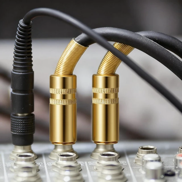 Alt view image 7 of 7 - 6 PCS 3.5mm Stereo Plug 3.5mm Audio Jack Headphone Jack Male Plug 1/8 Stereo Male Plugs Audio Cable Connector Replacement for Audio-Repair