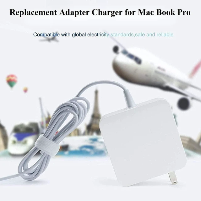 Alt view image 7 of 7 - Replacement for MacBook Pro Charger, 60W Magnetic L-Tip Power Adapter for Mac Book and Mac Book Pro 13-inch (Before Mid 2012 Models)