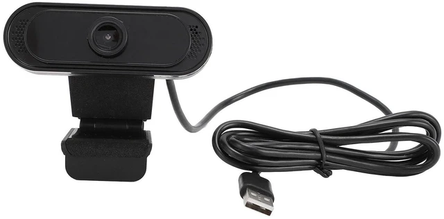 Main image of Pomya 1080P HD Webcam with Noise Canceling Microphone, 30FPS USB Webcam with 1.5m USB Cable for Meeting, Online Classes, Zoom