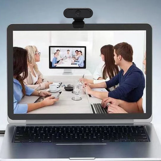 Alt view image 3 of 5 - Pomya 1080P HD Webcam with Noise Canceling Microphone, 30FPS USB Webcam with 1.5m USB Cable for Meeting, Online Classes, Zoom