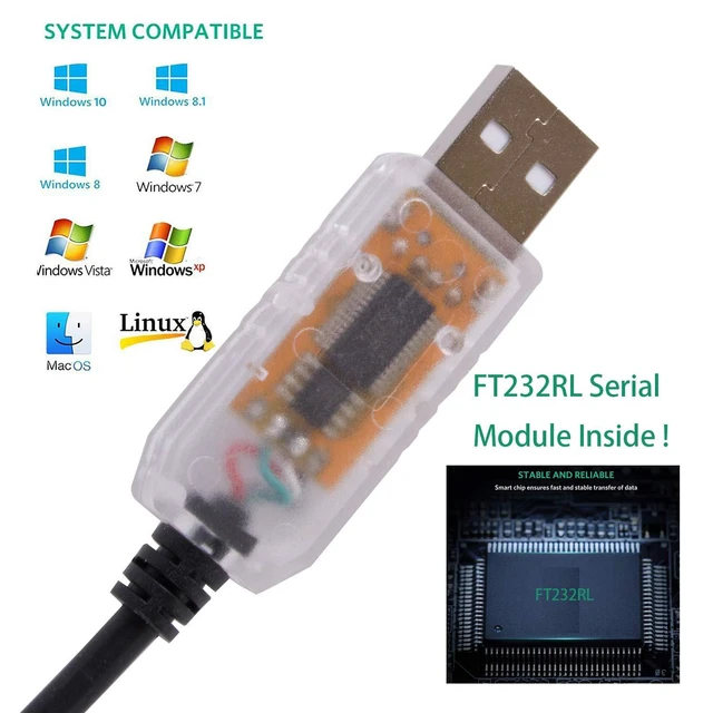 Alt view image 2 of 5 - Suamdoen ACS380 ABB Driver Cable USB RS485 Serial Adapter Modbus Communication Cable for ABB Oy BCBL-01