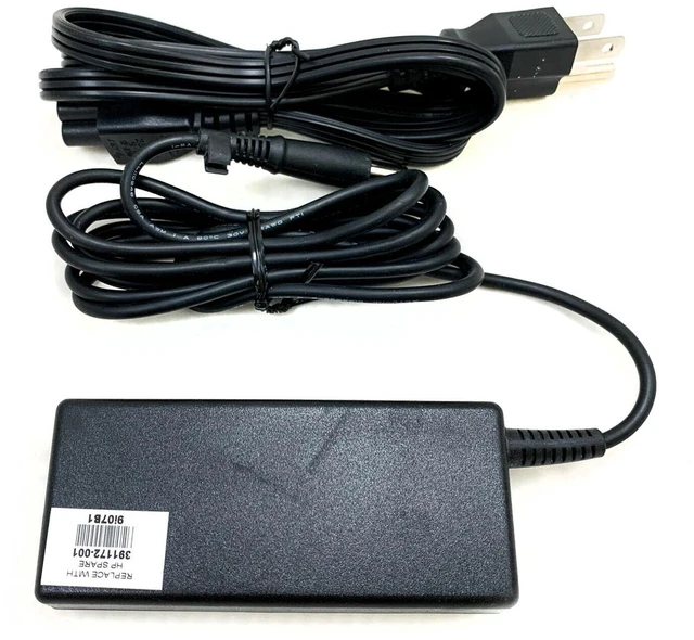 Alt view image 5 of 7 - Genuine HP 65W AC DC Power Adapter PPP009D 608425-003 18.5V 3.5A for EliteDesk 800 G1 G2 G3 Desktop Mini PC 2000-2b89WM Notebook PC for 820 840 850 G1 G2 for UltraSlim D9Y32AA 2013 w/Cord OEM