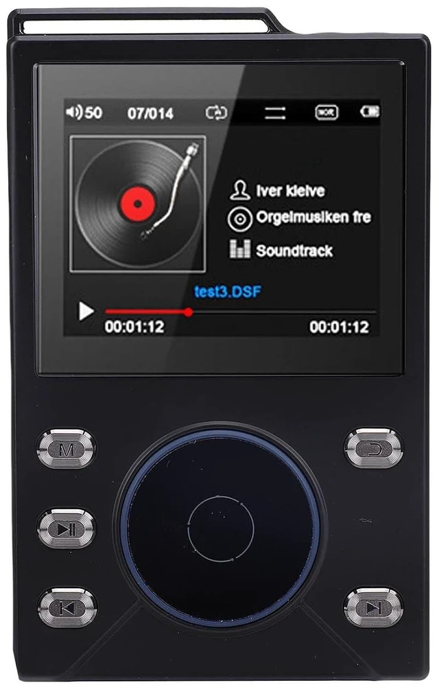 Main image of HiFi MP3 Player with Bluetooth 5.4, Lossless DSD FLAC Player, Digital Audio Player Hi Res Portable Music Player with 16G Card, Support Up to 256G