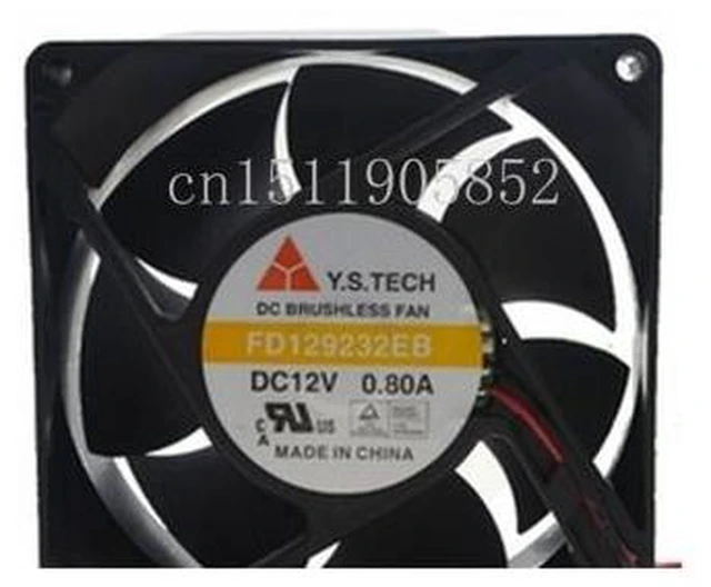 Main image of original 9232 12V 0.8A 9CM FD129232EB large air volume 2 line cooling fan