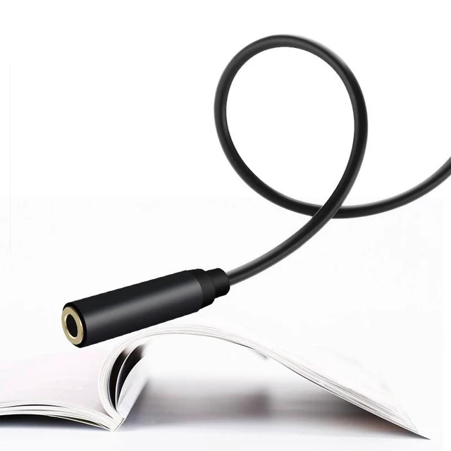 Alt view image 3 of 6 - GAZ-CB26 Lavalier Microphone Extension Cable 2m Male to Female Audio Cable, 3.5mm TRS for Headset/Mic to Phone/PC/Laptop