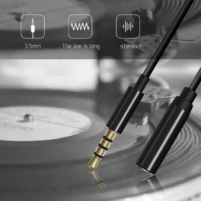 Alt view image 4 of 6 - GAZ-CB26 Lavalier Microphone Extension Cable 2m Male to Female Audio Cable, 3.5mm TRS for Headset/Mic to Phone/PC/Laptop