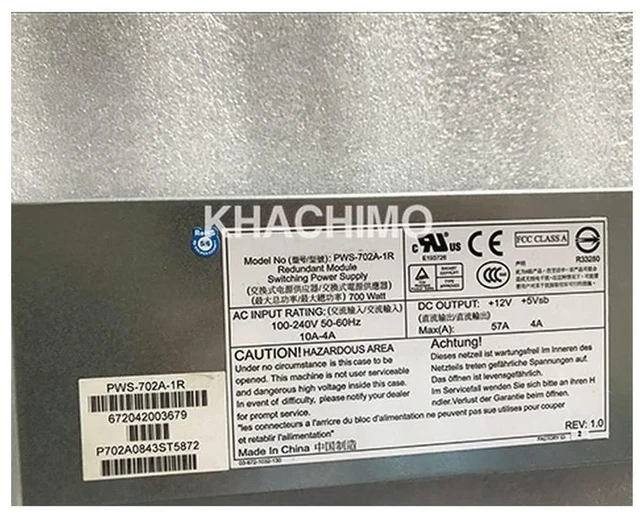 Main image of for Ultra Micro Server Power PWS-702A-1R 700W Server Power Supply